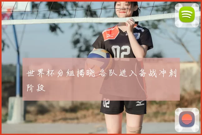 世界杯分组揭晓 各队进入备战冲刺阶段