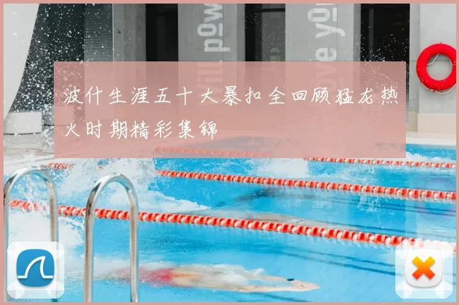 波什生涯五十大暴扣全回顾猛龙热火时期精彩集锦